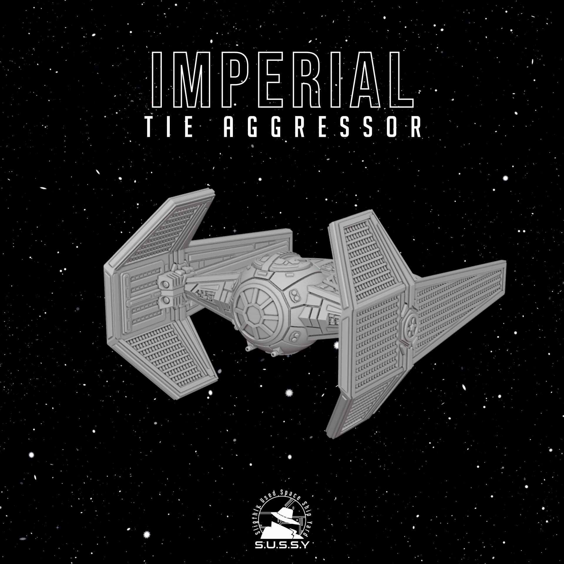 TIE Aggressor (X-Wing Scale)